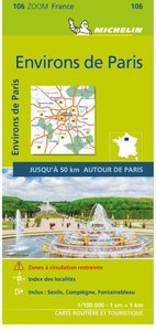 Picture of Carte Zoom Environs de Paris