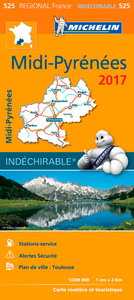 Picture of CARTE REGIONALE 525 MIDI PYRENEES 2017