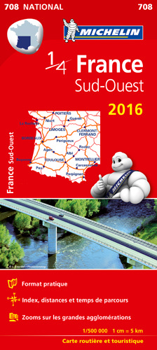 Picture of CARTE NATIONALE 708 FRANCE SUD-OUEST 2016