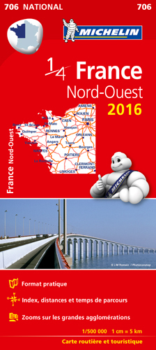 Picture of CARTE NATIONALE 706 FRANCE NORD-OUEST 2016