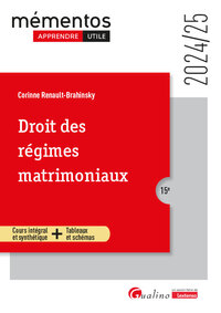 Picture of Droit des régimes matrimoniaux
