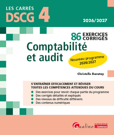 Image de DSCG 4 - 86 Exercices corrigés - Comptabilité et audit