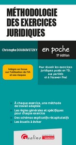 Image de Méthodologie des exercices juridiques
