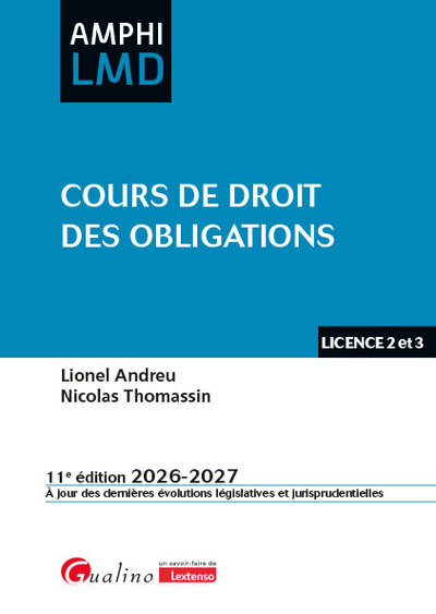 Image de Cours de droit des obligations