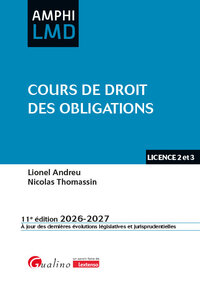 Image de Cours de droit des obligations