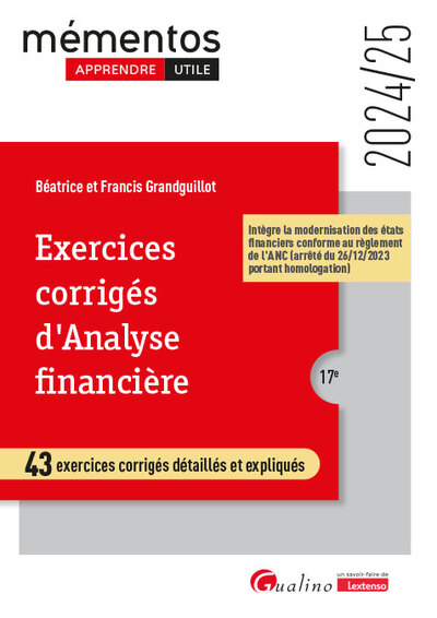Picture of Exercices corrigés d'analyse financière