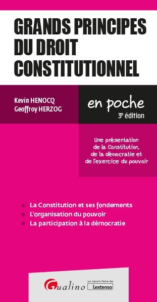 Picture of Grands principes du droit constitutionnel