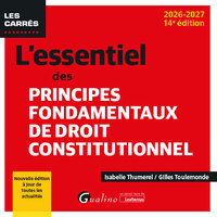 Image de L'essentiel des principes fondamentaux de droit constitutionnel