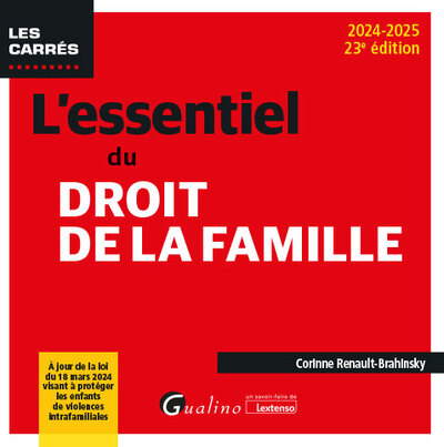 Picture of L'essentiel du droit de la famille