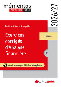 Image de Exercices corrigés d'analyse financière