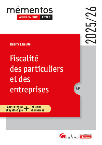 Picture of Fiscalité des particuliers et des entreprises