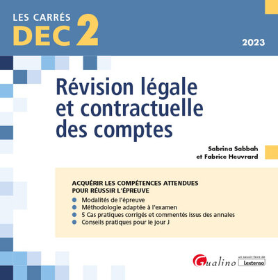 Image de DEC 2 - Révision légale et contractuelle des comptes
