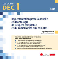 Image de DEC 1 - Réglementation professionnelle et déontologie de l'expert-comptable et du commissaire aux comptes