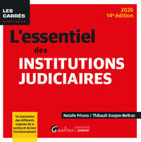 Picture of L'essentiel des institutions judiciaires