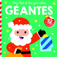 Image de Père Noël et des gommettes géantes couverture verte