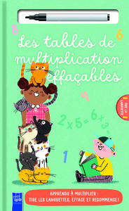 Image de Les tables de multiplication effaçables (avec feutre)
