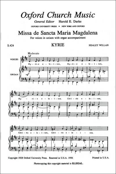 Picture of MISSA DE SANCTA MARIA MAGDALENA IN D CHANT