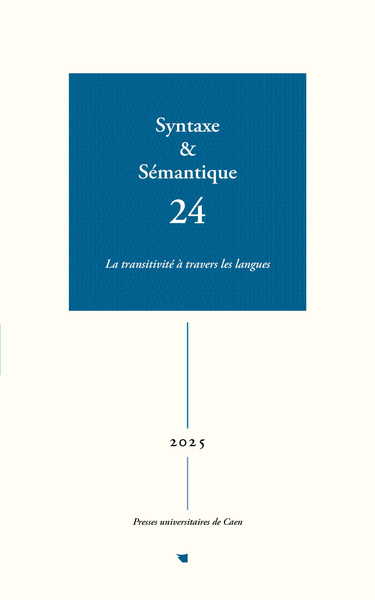 Picture of SYNTAXE & SEMANTIQUE, NO 24/2025