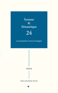 Picture of SYNTAXE & SEMANTIQUE, NO 24/2025