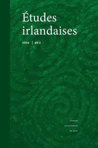 Image de ETUDES IRLANDAISES, NO 49.2/2024. VARIA