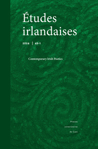 Picture of ETUDES IRLANDAISES, NO 49.1/2024. CONTEMPORARY IRISH POETICS