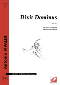 Image de Dixit Dominus RV 595 pour solistes (SSATB), chœur mixte et piano