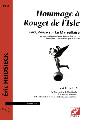 Image de Hommage à Rouget de Lisle.Paraphrase sur La Marseillaise « à la manière de Mendelssohn, Brahms »