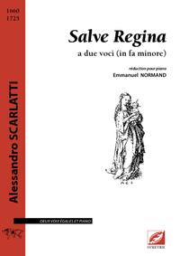 Image de Salve Regina a due voci (in fa minore) - réduction piano