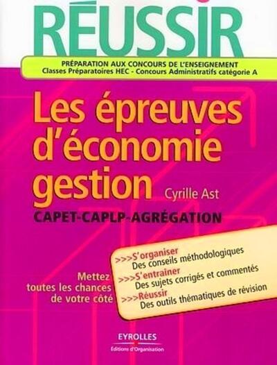 Image de Réussir les épreuves d'économie-gestion