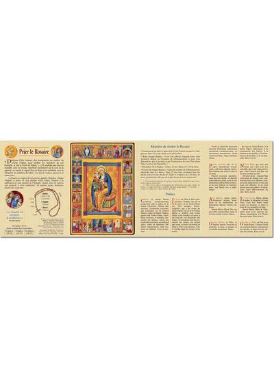 Image de Lot de 25 ex - Dépliant couleurs sur les 20 mystères du Rosaire