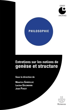 Picture of Entretiens sur les notions de genèse et structure