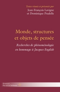 Picture of Monde, structures et objets de pensée