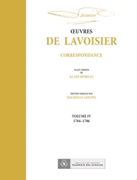 Picture of OEuvres de Lavoisier : Correspondance, Volume IV (1784-1786)