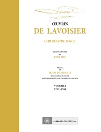 Picture of OEuvres de Lavoisier : Correspondance, Volume I (1762-1769)