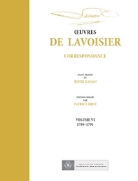 Picture of OEuvres de Lavoisier : Correspondance, Volume VI (1789-1891)