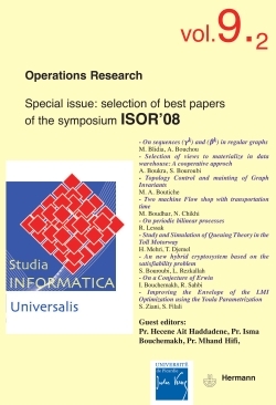 Image de Studia Informatica Universalis n°9-2. Operations research