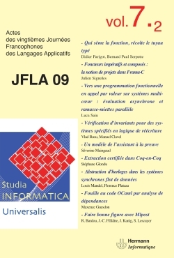 Image de Studia Informatica Universalis n°7-2 JFLA 2009