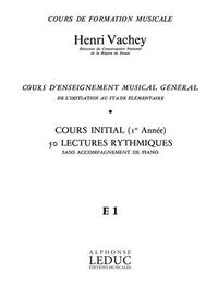 Image de VACHEY : COURS ENSEIGNENT MUSICAL GENERAL 1ERE ANNEE RYTHMIQUES CLE SOL E1