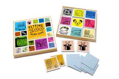 Image de Christoph Niemann petting zoo memo game /anglais