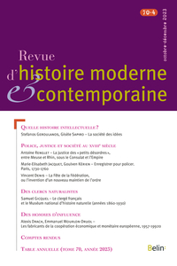 Picture of Revue d'histoire moderne et contemporaine 2023-4