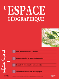 Picture of L'espace géographique n° 3/4-2021