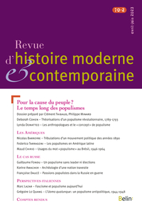 Picture of Revue d'histoire moderne et contemporaine, n° 70-2 (avril-juin 2023)