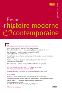 Picture of Revue d'histoire moderne et contemporaine n° 71-1 (janvier-mars 2024)