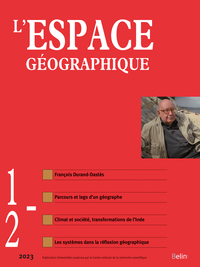 Picture of L'espace géographique n° 1/3-2023