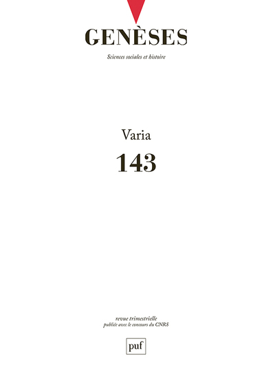 Image de Genèses n° 143 (2026-2)