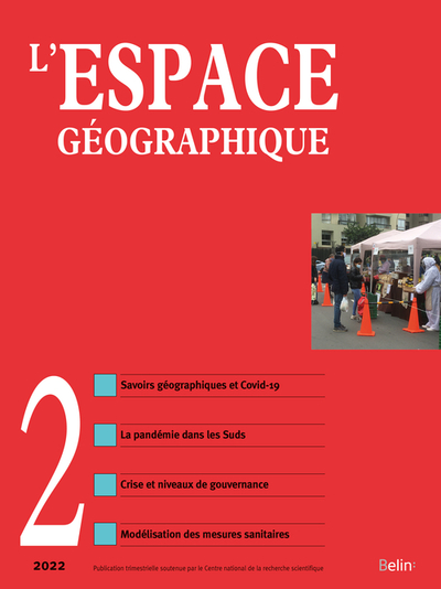 Picture of L'espace géographique n° 2-2022