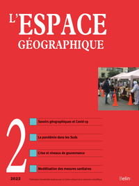Picture of L'espace géographique n° 2-2022