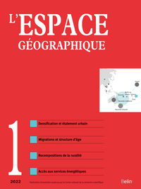 Picture of L'espace géographique n° 1-2022