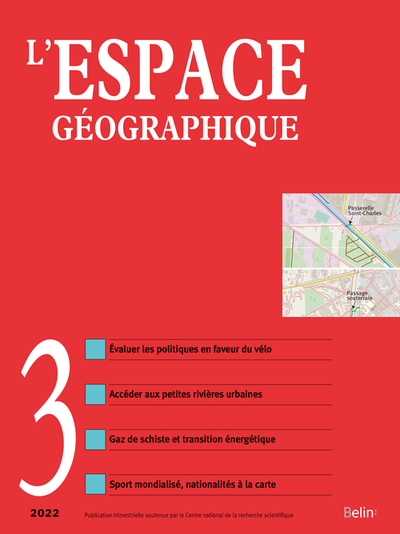 Picture of L'espace géographique n° 3-2022