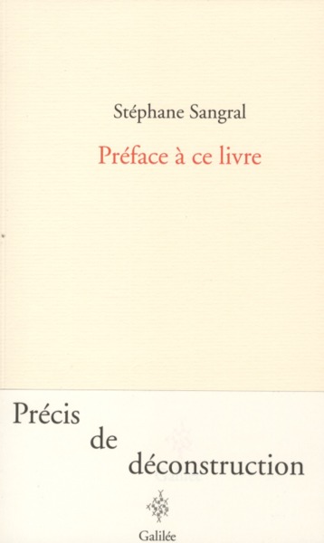 Picture of Préface à ce livre